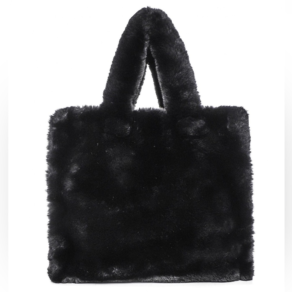 NWT STAND STUDIO Lolita Teddy Tote Medium Plush Faux Fur Tote Bag